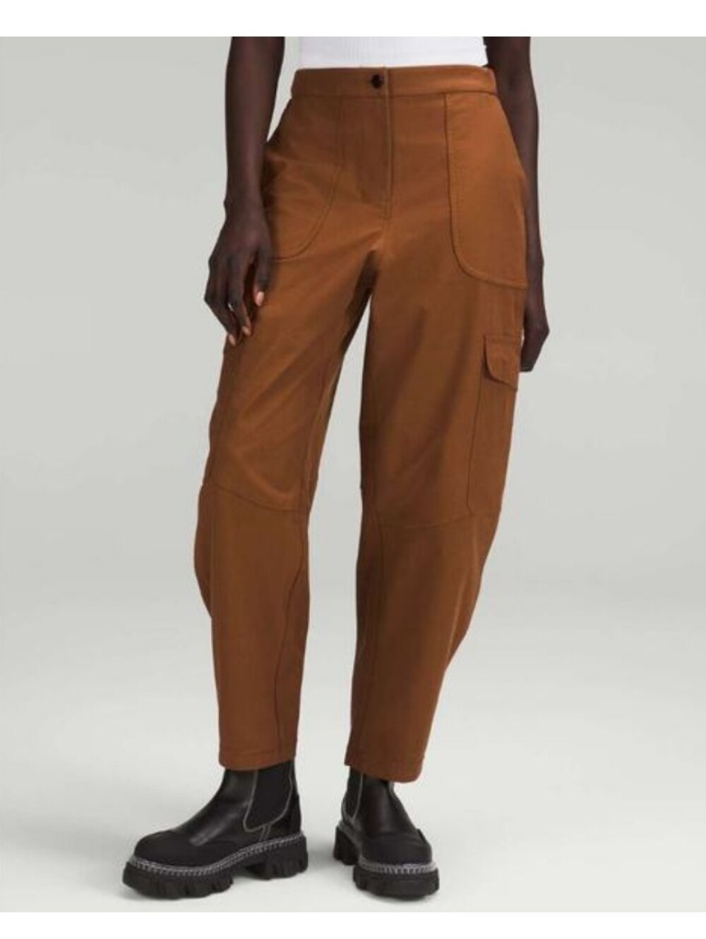 Lululemon Light Utilitech Cargo Pocket High-Rise Pant Barrel Roasted Brown 29